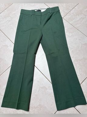J. Crew Dark Green Boot-Cut Dress Pants